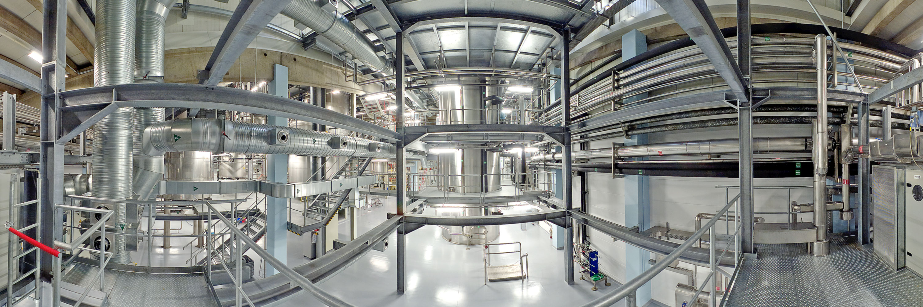360-Grad Panorama-View in einer Industrieanlage